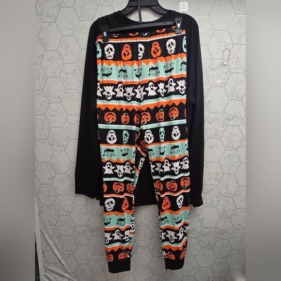 Nwt Way To Celebrate Halloween Men's Skeleton Matching Family Pajama Set, Sz XL - Picture 5 of 9